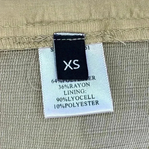 LUMINARY Gold Sparkle Pleated Top With Flutter Sleeves Size XS - Picture 9 of 10